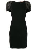 Twin-set Crystal Embellished Dress - Black