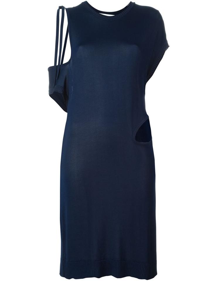 Marques Almeida Knitted Cut-out Dress