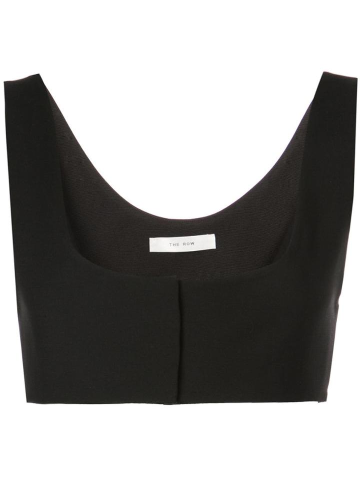 The Row Grazia Crop Top - Black