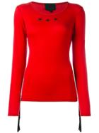 Jean Paul Gaultier Vintage Star Fringed Top - Red