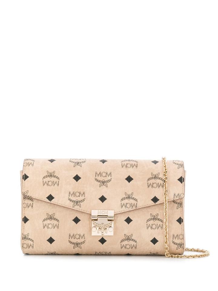 Mcm Millie Flap Crossbody Bag - Neutrals