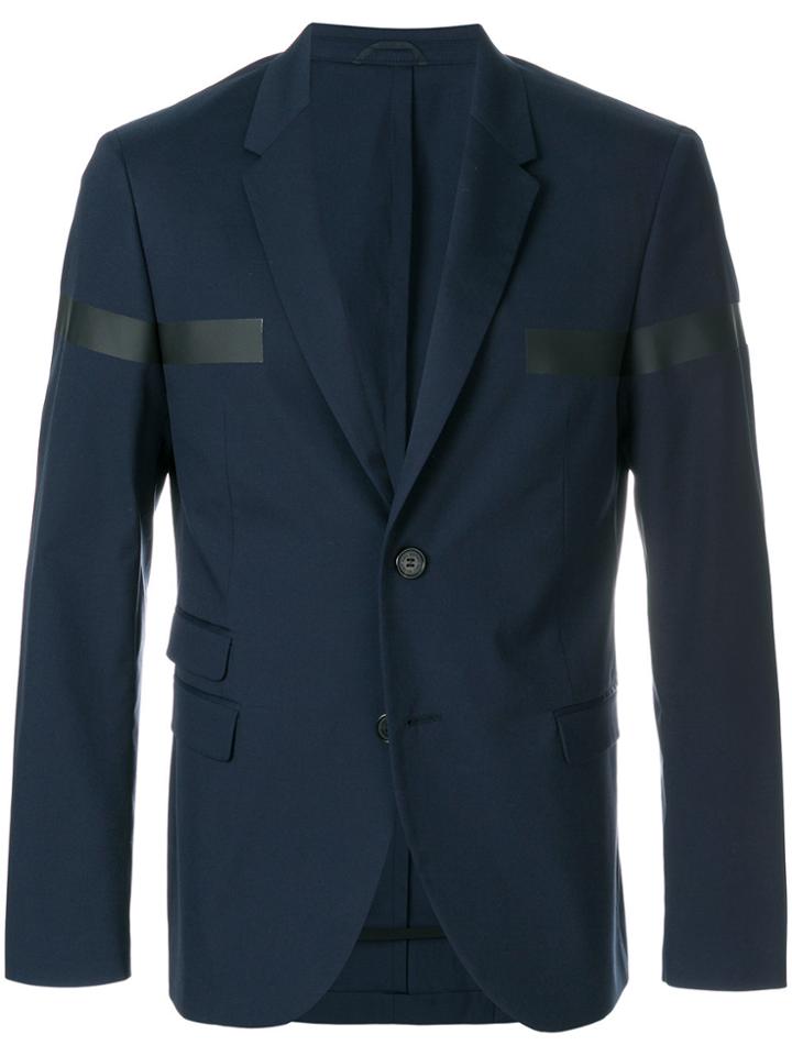 Neil Barrett Block Stripe Blazer - Blue
