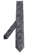 Lanvin Textured Floral Tie - Grey