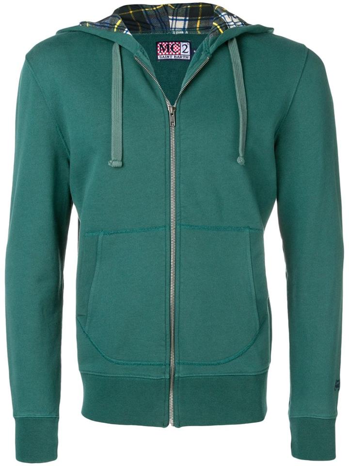 Mc2 Saint Barth Zipped-up Hoodie - Green