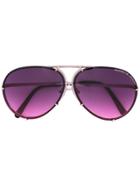 Porsche Design Round Frame Sunglasses - Pink & Purple