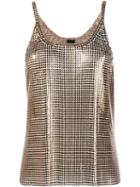 Paco Rabanne Chain-mail Tank Top, Women's, Size: 38, Grey, Metal (other)