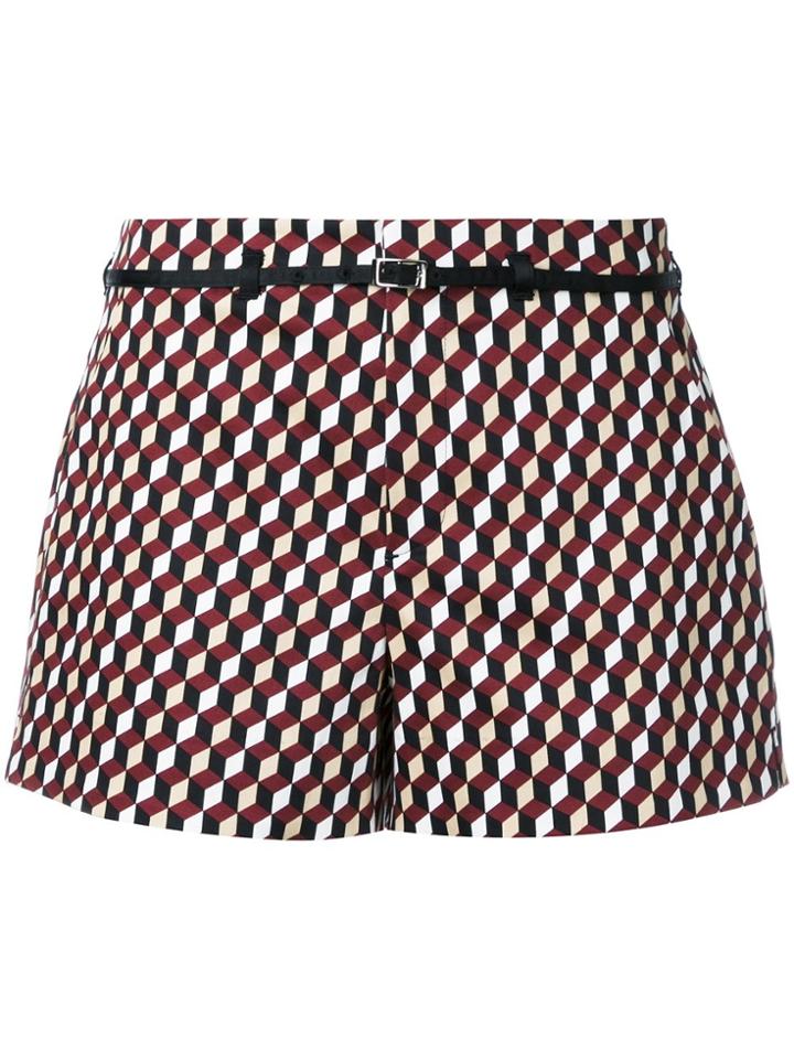 Loveless Cube Print Shorts - Multicolour