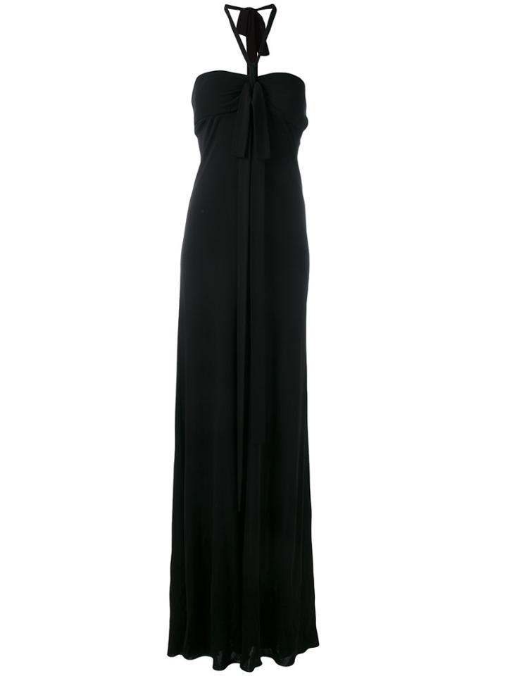 No21 Halter-neck Gown Dress - Black
