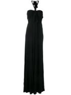 No21 Halter-neck Gown Dress - Black
