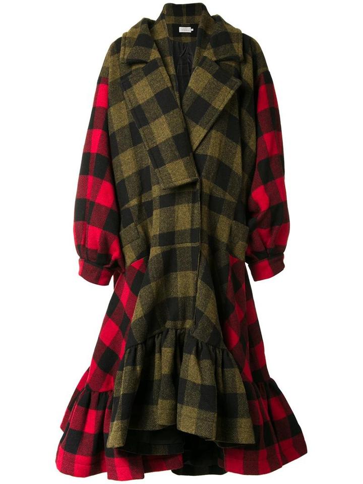 Preen By Thornton Bregazzi 'luna' Coat, Women's, Size: Small, Green, Virgin Wool