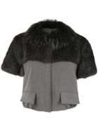 Andrea Bogosian Fur Top - Cinza Escuro/stone Washed