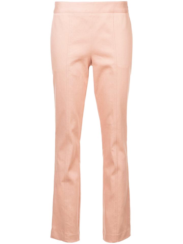 Sally Lapointe Stretch Twill Skinny Trousers - Pink & Purple