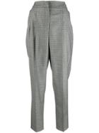 Pt01 Alma Check Trousers - Grey