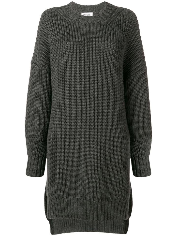 Monse Long-sleeved Sweater Dress - Grey