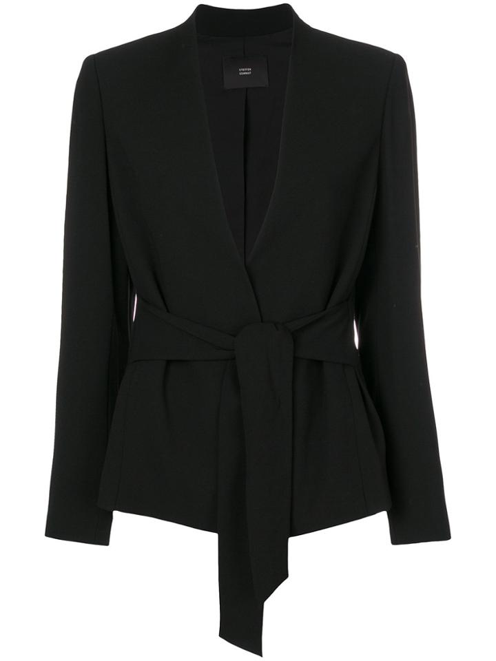Steffen Schraut Tie Waist Jacket - Black