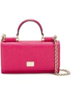 Dolce & Gabbana Mini 'von' Shoulder Bag, Women's, Pink/purple