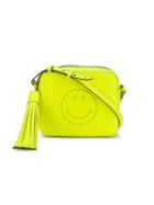 Anya Hindmarch - Smiley Face Cross-body Bag - Women - Leather - One Size, Women's, Yellow/orange, Leather