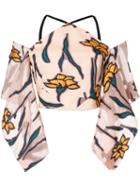 Roland Mouret Floral Embroidered Blouse - Neutrals
