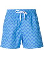 Copacabana Swim Shorts - Men - Cotton/polyamide - M, Blue, Cotton/polyamide, Frescobol Carioca