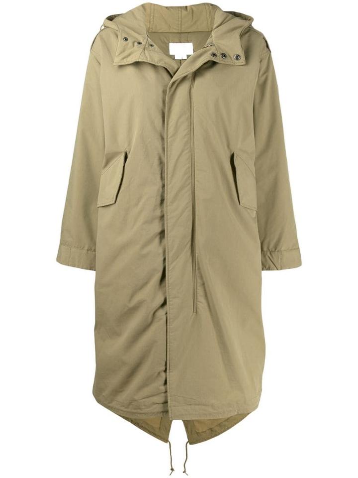 A.p.c. Boxy Parka Coat - Green