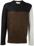 Marni Colour Block Sweater, Men's, Size: 46, Black, Polyamide/mohair/wool