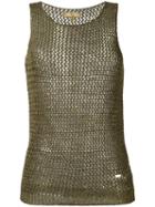 Fay Knit Vest, Women's, Size: Xs, Green, Cotton/linen/flax