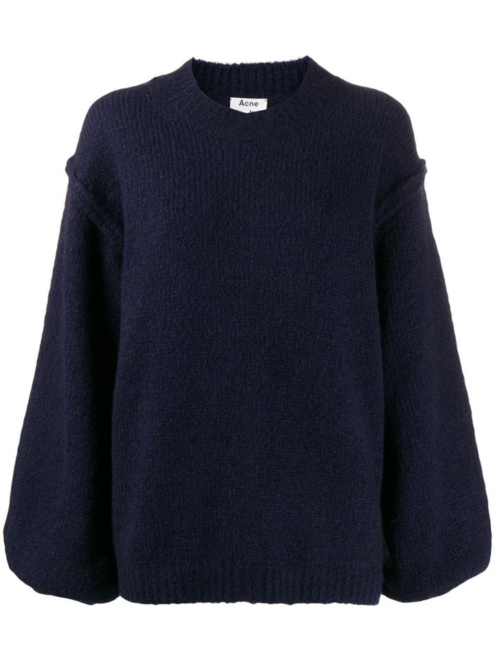 Acne Studios Oversized Knit Sweater - Blue