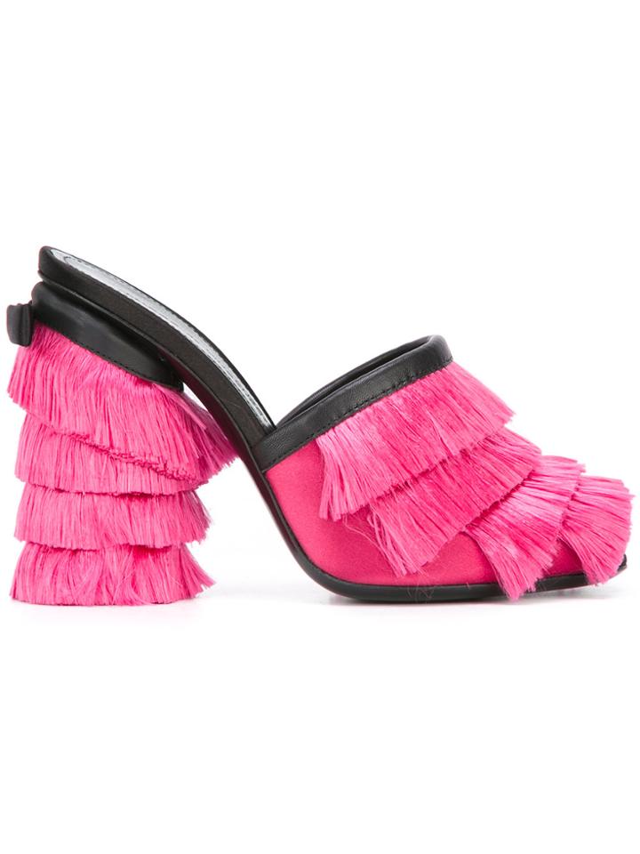 Marco De Vincenzo Fringed Mules - Unavailable