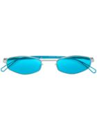 Mykita Mykita X Bernhard Willhelm Silver Sunglasses - Blue