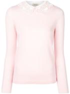 Temperley London Bliss Collar Jumper - Blue