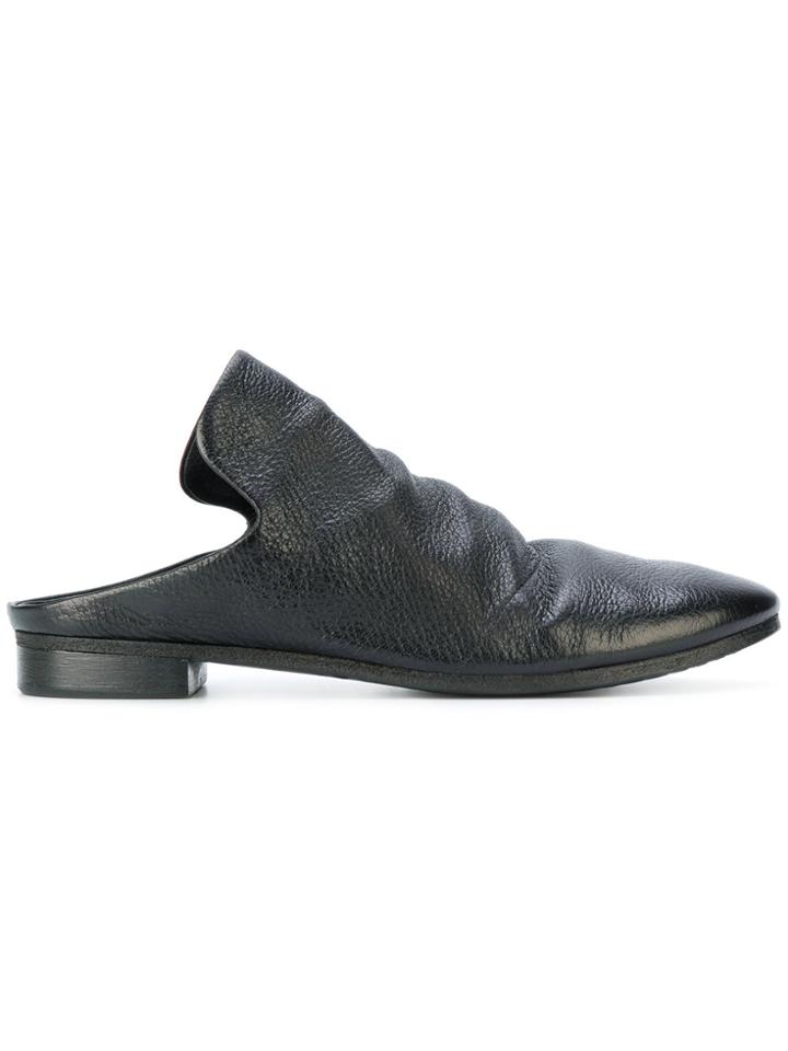 Marsèll Ruched Mules - Black