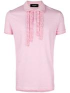 Dsquared2 Embroidered Polo Top - Pink & Purple