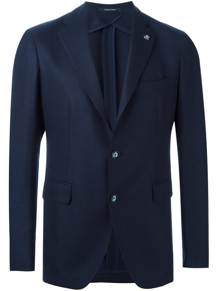 Tagliatore Textured Two Button Blazer