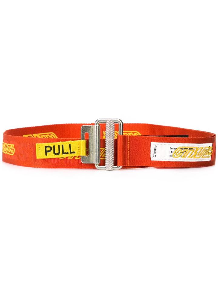 Heron Preston Pull Belt - Orange