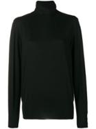 Agnona Long-sleeve Fitted Sweater - Black