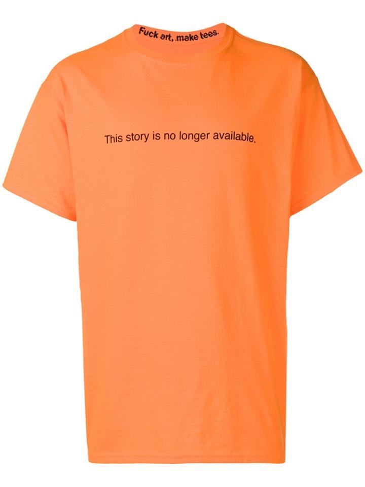 F.a.m.t. Logo Printed T-shirt - Orange