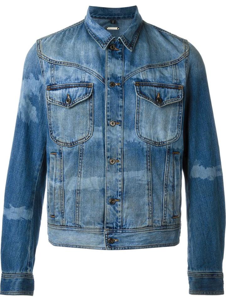 Just Cavalli Denim Jacket, Men's, Size: 46, Blue, Cotton/polyester