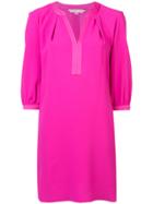 Trina Turk Tonal Trim Mini Dress - Pink & Purple