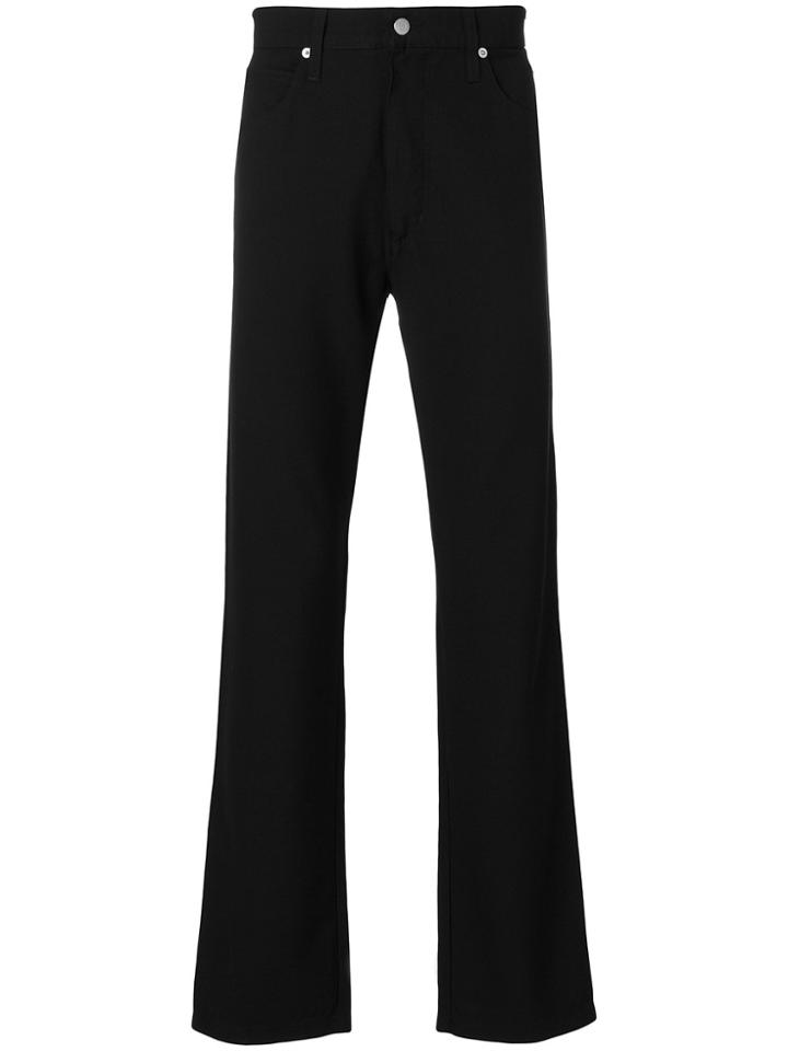 Armani Jeans Straight Leg Trousers - Black