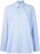 Jil Sander - Striped Shirt - Women - Cotton - 34, Blue, Cotton