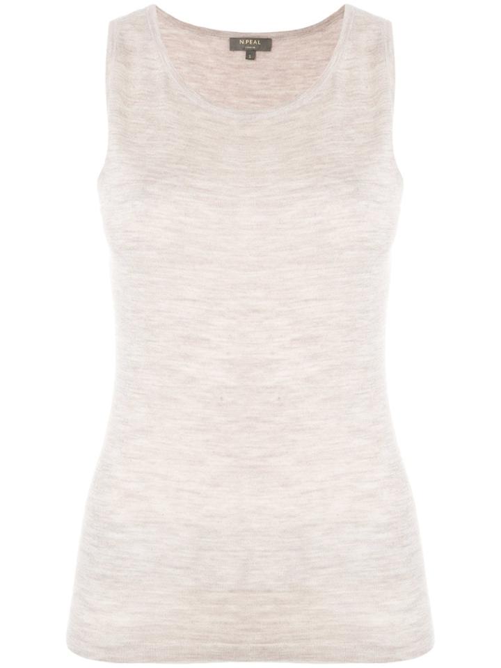 N.peal Cashmere Shell Top - Neutrals