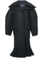 Jacquemus Boxy Flared Coat - Grey