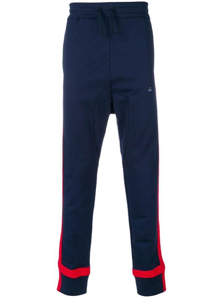 Vivienne Westwood Side Stripe Track Pants - Blue
