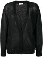 Brunello Cucinelli Sequin Embroidered Cardigan - Black