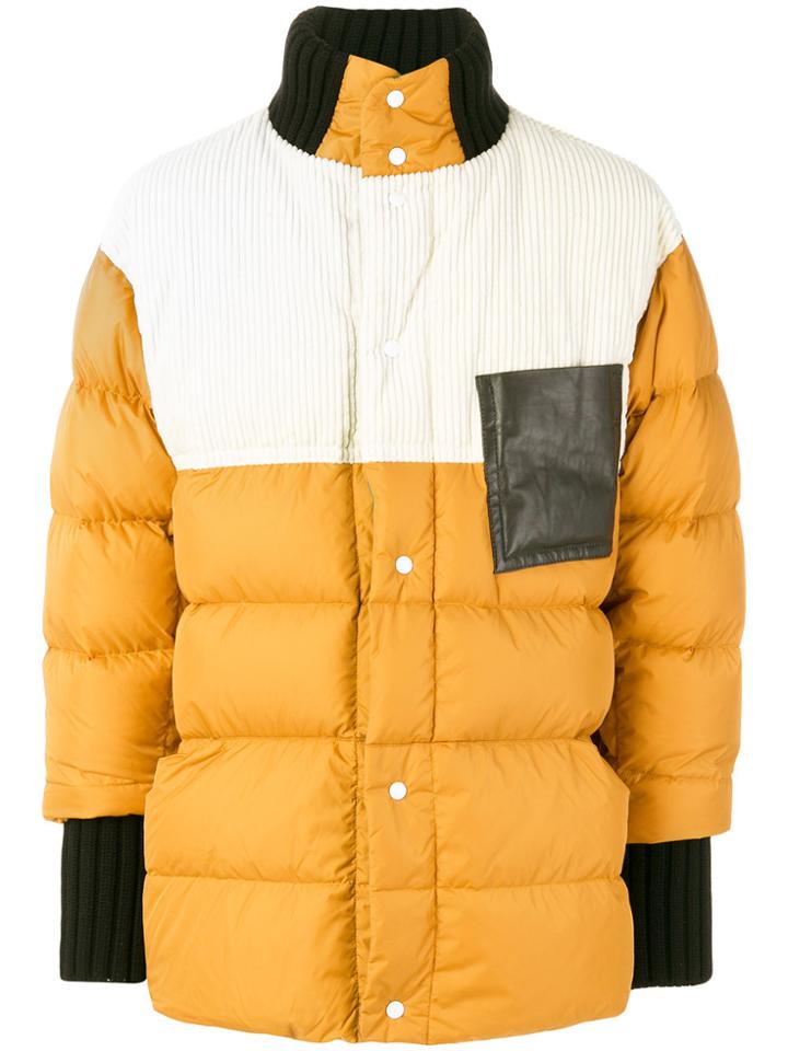 Marni Padded Coat - Yellow & Orange