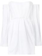 Kitx Off-shoulder Corset Shirt, Women's, Size: 6, White, Cotton