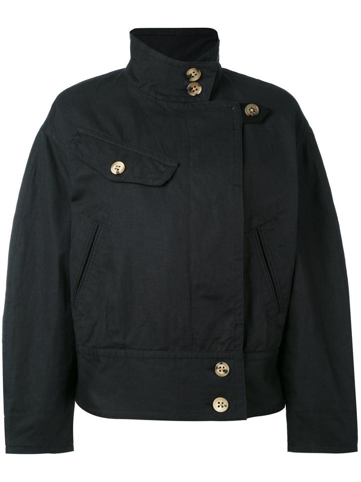 Isabel Marant Étoile - Ira Jacket - Women - Cotton/linen/flax - 38, Black, Cotton/linen/flax