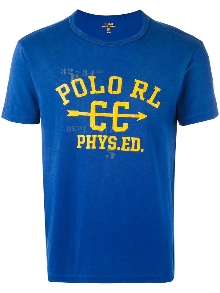 Polo Ralph Lauren - Printed Logo T-shirt - Men - Cotton - M, Blue, Cotton