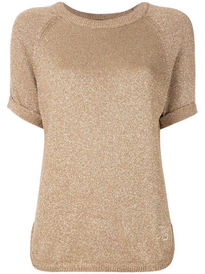 Twin-set Glitter-effect Top - Metallic