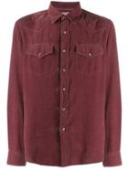 Brunello Cucinelli Flap Pocket Shirt - Red